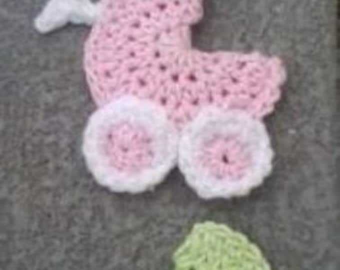 Crochet PATTERN for Baby Stroller Ornament Instant Download