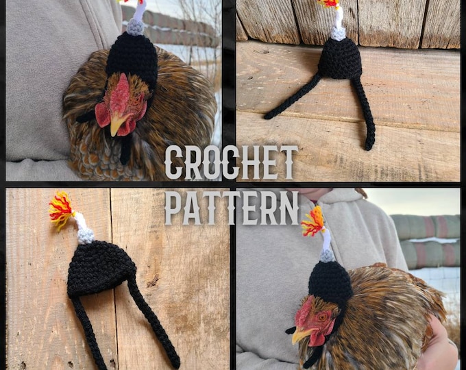 Crochet pattern / Bomb Chicken Hat / Bomb Hat / Bomb Crochet Pattern / Bomb Chicken Hat / DIY Chicken Hat / Make your own Chicken hat / bomb
