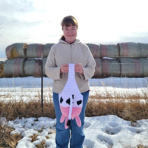 Udderly Fantastic Bag, Crochet Pattern, Instant Download, Market Bag, Tote Bag, Farm Cow, Unique Gift for her, Eco friendly crochet, diy image 8