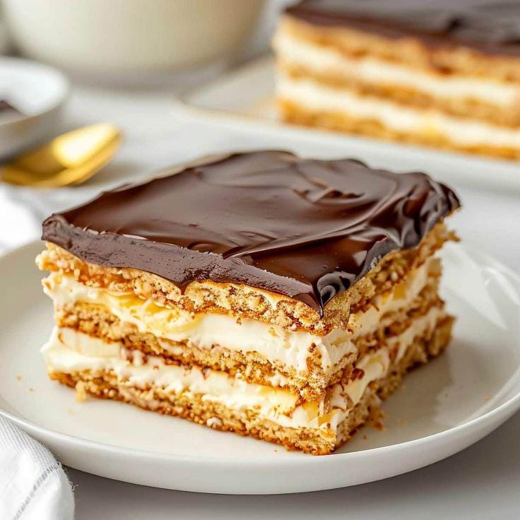 Easy No-Bake Eclair Cake Recipe (Instant Download)