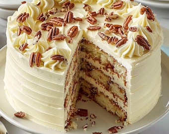 Quick Italian Cream Cake Recipe (Instant Download)