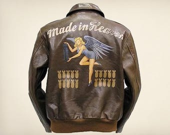 Chaqueta bomber de Chris Redfield de Made in Heaven, abrigo de aviador A2 de cuero auténtico, chaqueta para gamers de cosplay.