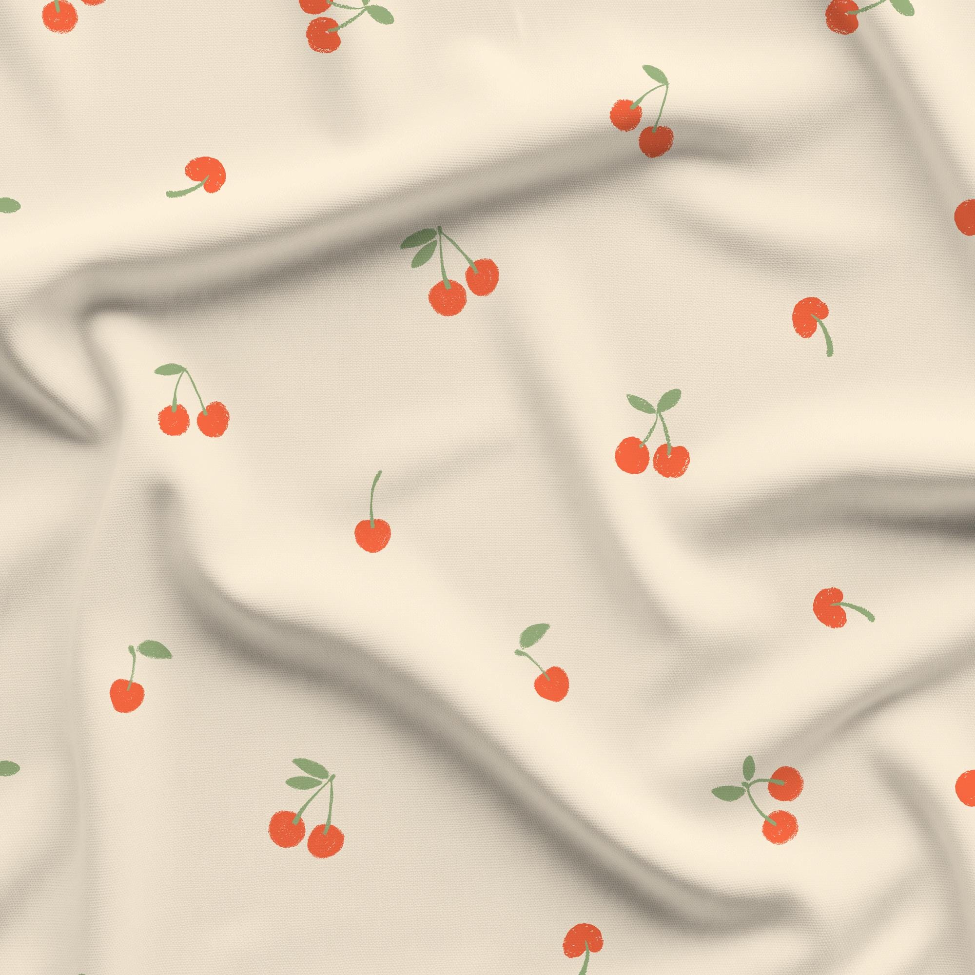 Crayon Cherry Seamless Pattern Bundle, Scattered Dense Layouts (digital ...