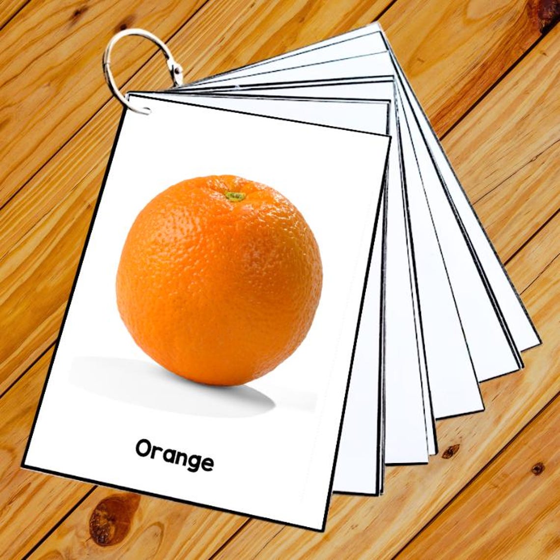 FRUITS - 50 Editable Montessori Cards- Flash Cards Nomenclature ...