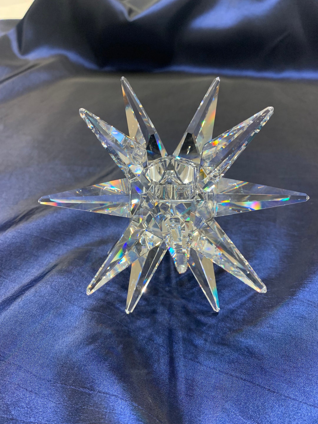 Swarovski Crystal Star Candle Holder With Box and COA Etsy