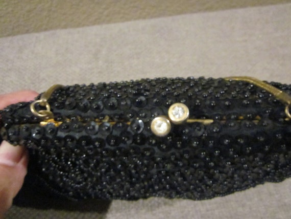 Beautiful Vintage Black Clutch - image 4