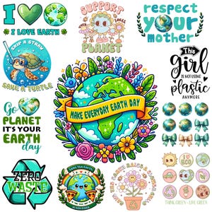 EARTH DAY BUNDLE Png, Halten Sie das Meer plastikfrei Png, retten Sie die Erde, Kindergarten Png, Klimawandel Png, Erde Tag Png, Tag der Erde jeden Tag