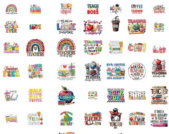 Teacher PNG SVG Bundle: Appreciation Designs (Digital Download)