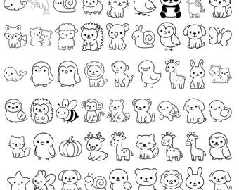 Jungle Animals SVG Bundle: Safari Zoo Clipart (Digital Download)
