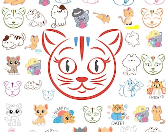 Mega Kawaii Bundle | Kawaii Clipart Bundle | Digital Kawaii PNG Bundle | Cute Kawaii Clipart Graphics | Instant Download | Commercial Use