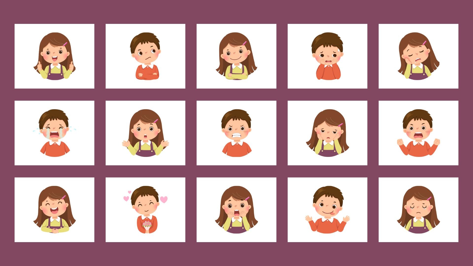 Printable Emotions Matching Game for Kids – SEL Activity for Preschool ...