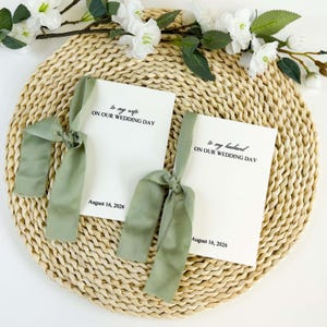 Gepersonaliseerde handgemaakte geloftenboeken, set van 2 geloftenboeken, zijn geloften, haar geloften, gepersonaliseerd geloftenboek, katoenpapieren gelofteboek, boek gelofte met lint