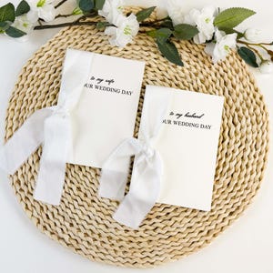 Personalized Handmade Vow Books, Set of 2 Vow Books, His Vows, Her Vows, Personalized Vow Book, Cotton Paper Vow Book, Vow Book With Ribbon