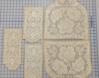 Set of 5 Lace Armchair  Protectors