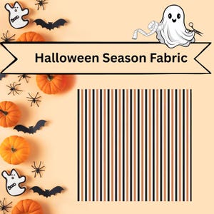 Halloween Stripes Quilt, Costume and Home decor Fabric by the yard. great quilting pattern for front and backing. Riley Blake designs