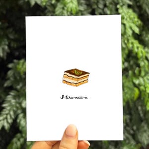 Tiramisu Card Miss you Card