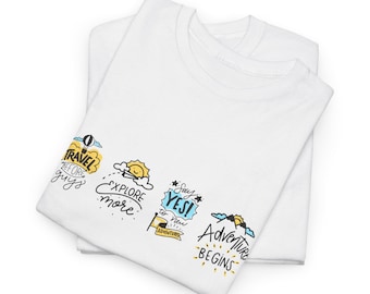 Inspirational Graphic Tee: Positive Vibes, Adventure Design