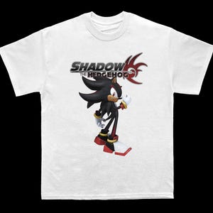 Shadow the Hedgehog T Shirt - Sonic the Hedgehog Graphic Shirt- Unisex Boxy Oversized Fit T Shirt