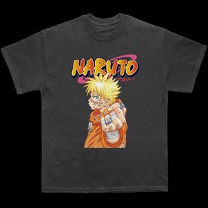 Vintage Ninja Shirt - Vintage Anime Naruto tshirt - Unisex Heavy Duty Boxy Oversized Fit T Shirt