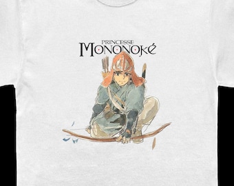 Chemise Ashitaka Princess Mononoke - chemise vintage Anime Studio Ghibli - T-shirt unisexe coupe carrée surdimensionné