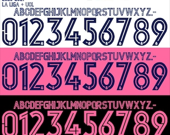 Real Madrid 2020-2021 Font Vector (Digital Download)