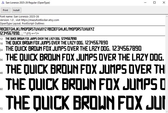 CA San Lorenzo 2025-26 Font: Jersey Numbers & Letters (digital