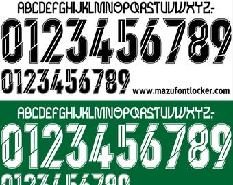 Iraq World Cup 2026 Home & Away Font Vector (Digital Download)