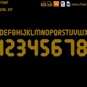 Mexico 2025 Third Font Vector: Jersey Name & Numbers (Digital Download)