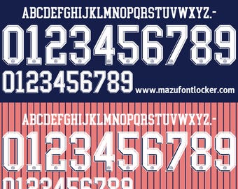 Scotland World Cup 2026 Home & Away Font Vector (Digital Download)
