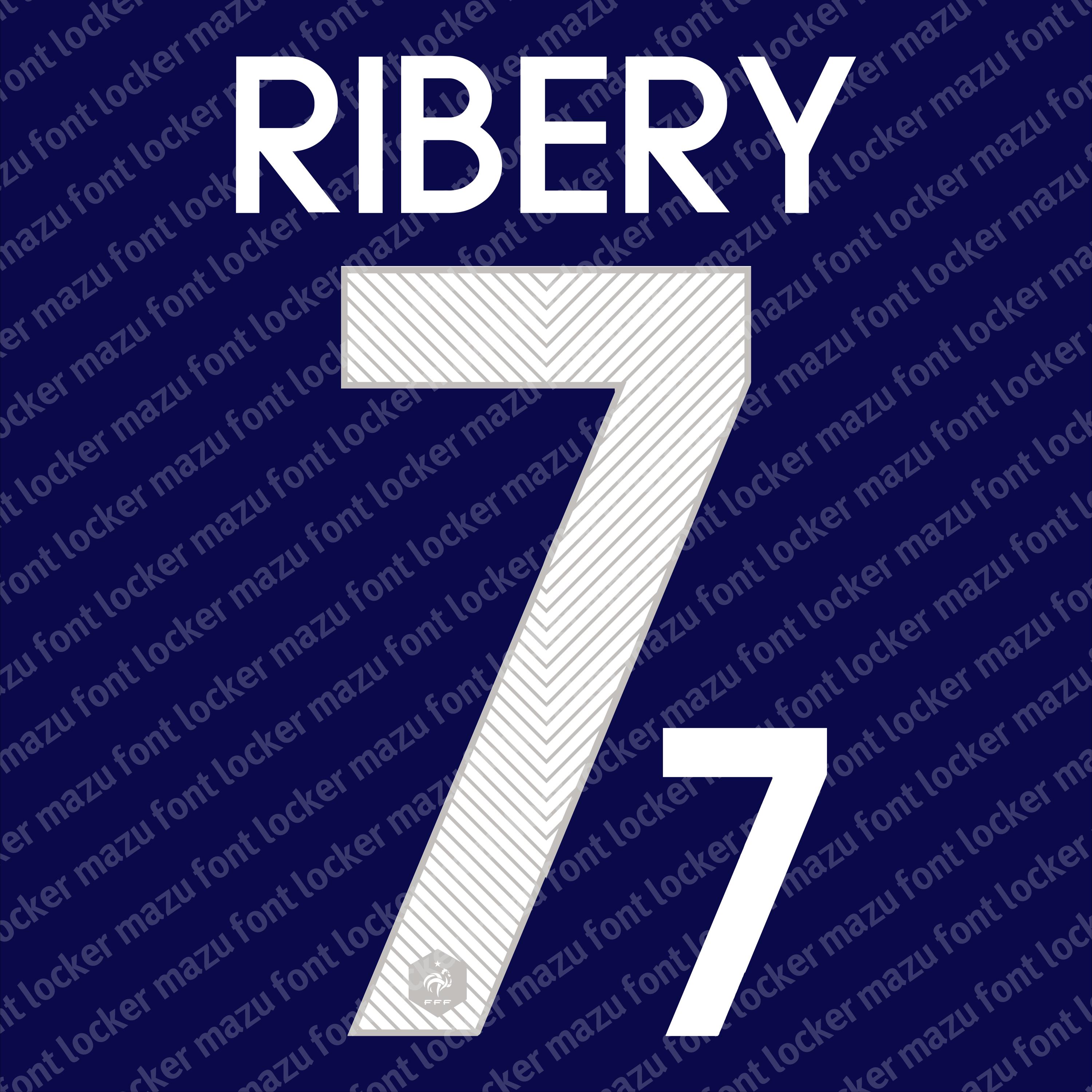 France World Cup 2014 Home & Away Font Vector (digital Download