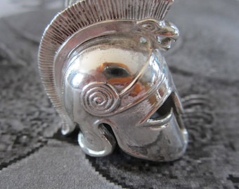 Gladiator Helmet Key Chain in Sterling Silver