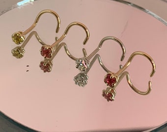 Genuine sapphire deals nose stud