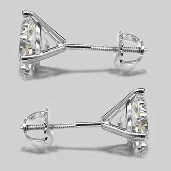 Martini Glass Stud Earrings Cubic Zirconia CZ Post Gold-plated Sterling Silver Martini Glass Stud Earrings Cubic Zirconia CZ Post Gold-plated Sterling Silver