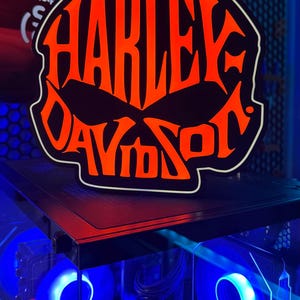 3d Printed Harley Davidson light box