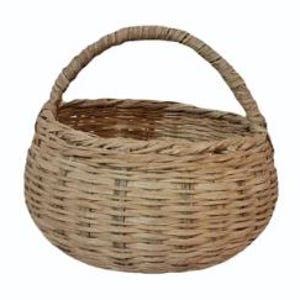Korb mit Griff aus Holz, Handarbeit