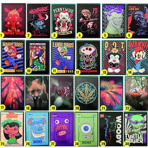 Decorazione murale in MDF sublimata – Targa con illustrazione di cultura pop e geek 10x15 cm