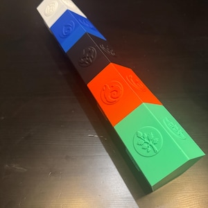 Playmat Tube MTG - Durável impresso em 3D, cores personalizadas, armazenamento seguro para viagem