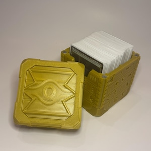 Caixa de baralho Commander com tema egípcio MTG - 100 cartas com capa dupla | Armazenamento de cartas EDH | Designs duráveis impressos em 3D