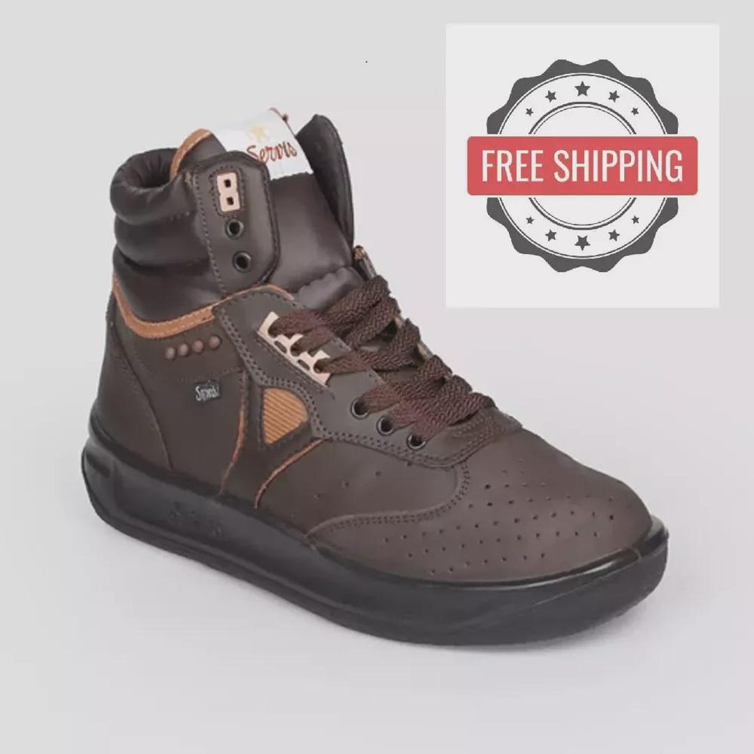 Servis Cheetah High Top Brown Trainers Afghani Military Style - Etsy