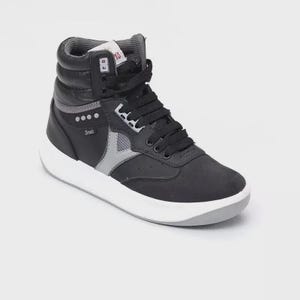 Servis Cheetah High Top Trainer Schwarz & Grau Schuhe Afghani Tali Style OG