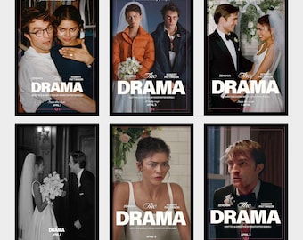 Affiche du film The Drama 2026, impression artistique sur toile HD imperméable, sans cadre