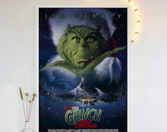 THE GRINCH Movie Poster 2 Sided ORIGINAL Advance Version B 27x40