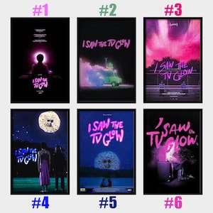 Filmposter I Saw The TV Glow, waterdichte HD-canvaskunstdruk, ingelijst afbeelding 1