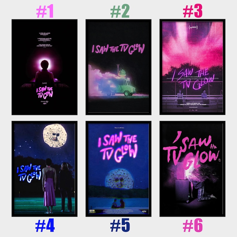 Filmposter I Saw The TV Glow, waterdichte HD-canvaskunstdruk, ingelijst afbeelding 1