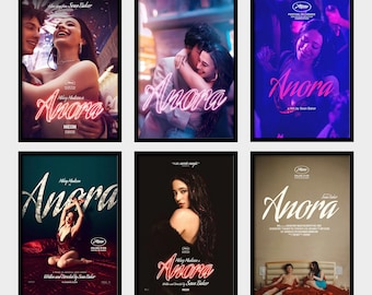 Plakat filmowy Anora, wydruk artystyczny na płótnie HD, bez ramki