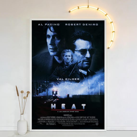Heat Movie Poster, HD Canvas Art Print, Unframed Wall Decor