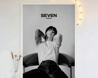 Jungkook Korean Singer Poster, Musik Poster, Album Art Poster, HD Canvas Art Print, ungerahmt