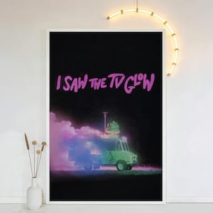 Filmposter I Saw The TV Glow, waterdichte HD-canvaskunstdruk, ingelijst 2
