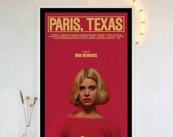 Póster de la película París, Texas (1984), impresión artística en lienzo resistente al agua en alta definición, sin marco