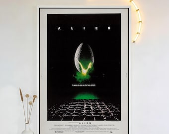 Obcy (1979) Plakat filmowy, wodoodporny wydruk artystyczny na płótnie HD, bez ramki